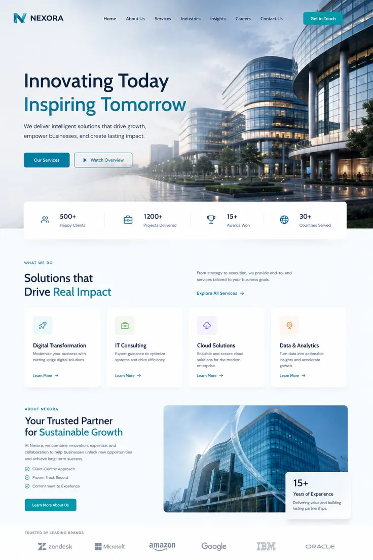 Mobiz website design template 13