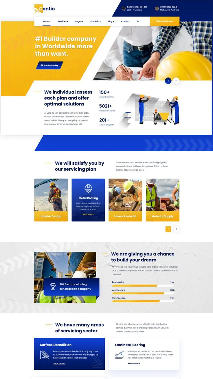 Mobiz website design template 14