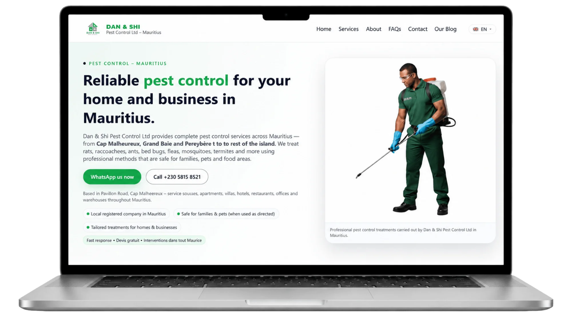 Dan & Shi Pest Control Ltd project preview